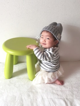 sayuさん（キッズ・70cm）の春コーディネート