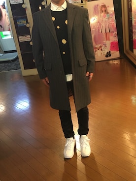 「ace.（エース）のアイテム」を使った、nk483さん（メンズ・173cm）の冬コーディネート