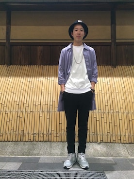 「ジャージーパンツ」｜「アイテム（その他アウター）」を使った、Ryutaro.さん（メンズ・178cm）の春コーディネート
