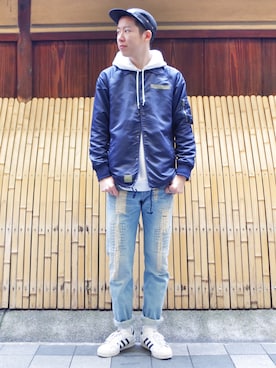 「シティーボーイ」｜Ryutaro.さん（メンズ・178cm）の冬コーディネート