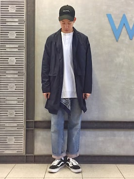 「old skool」｜「アイテム（パンツ）」を使った、Ryutaro.さん（メンズ・178cm）の冬コーディネート