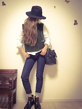 サヤカさん(レディース・161cm)の冬コーディネート