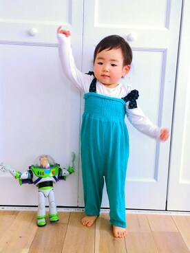 「H&Hのアイテム」を使った、hisacoさん（キッズ・80cm）の夏コーディネート