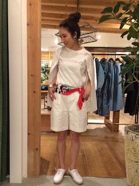 つのちゃん／スタッフさん（レディース・154cm）の夏コーディネート