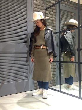 つのちゃん／スタッフさん（レディース・154cm）の冬コーディネート