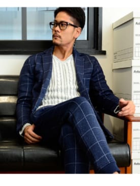 「アキコーデ」｜「アイテム（セットアップ）」を使った、pdtshu41さん（メンズ・173cm）の秋コーディネート
