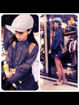 「STYLENANDA（スタイルナンダ）のアイテム（スカート、グリーン系）」を使った、JENNIFERさん（レディース）の秋コーディネート