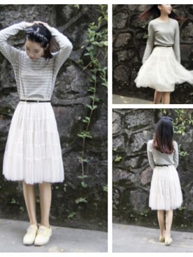 「STYLENANDA（スタイルナンダ）のナチュラル麻バケットハット（帽子、ベージュ系）」を使った、JENNIFERさん（レディース）の秋コーディネート