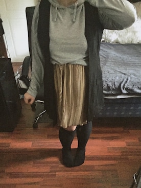 「PULL&BEAR（プルアンドベア）のアイテム（レッグウェア）」を使った、Ninuさん（レディース・165cm）の秋コーディネート