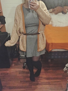 「PULL&BEAR（プルアンドベア）のアイテム（レッグウェア）」を使った、Ninuさん（レディース・165cm）の秋コーディネート