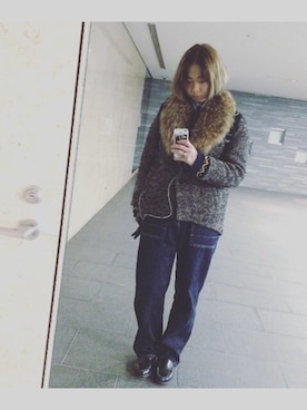 「JOURNAL STANDARD（ジャーナルスタンダード）のアイテム（その他アウター）」を使った、REIKAさん（レディース・168cm）の冬コーディネート