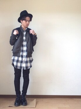 「LADMUSICIAN」｜「アイテム（ジャケット/アウター）」を使った、ごんごんさん（メンズ・165cm）の秋コーディネート