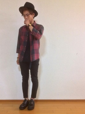 「ＧＷ」｜「アイテム（モカシン/デッキシューズ）」を使った、ごんごんさん（メンズ・165cm）の春コーディネート