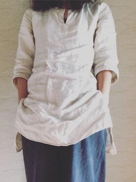 「シサム工房（シサムコウボウ）のアイテム」を使った、shirota akikoさん（レディース・159cm）の春コーディネート