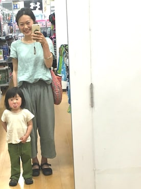 「お買い物」｜「アイテム（バレエシューズ）」を使った、shirota akikoさん（レディース・159cm）の春コーディネート