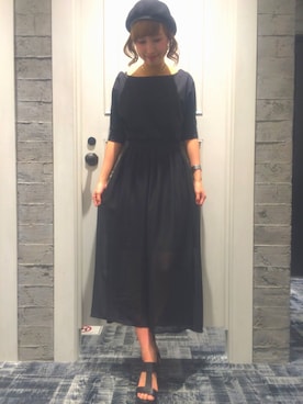 「HARE（ハレ）のアイテム（ハンチング/ベレー帽）」を使った、momoさん（レディース・165cm）の夏コーディネート