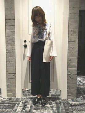 「アイテム（チョーカー）」を使った、momoさん（レディース・165cm）の秋コーディネート