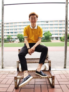 「polo shirts」｜weskeyさん（メンズ・171cm）の夏コーディネート
