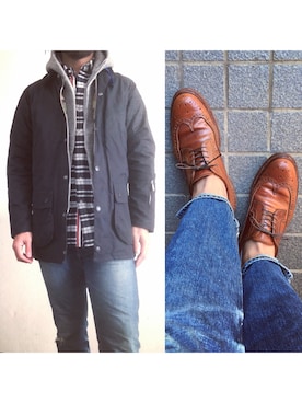 「curly」｜「アイテム（ジャケット/アウター）」を使った、hatlogyさん（メンズ・182cm）の冬コーディネート