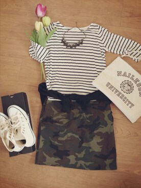 かをさん（レディース・160cm）の春コーディネート