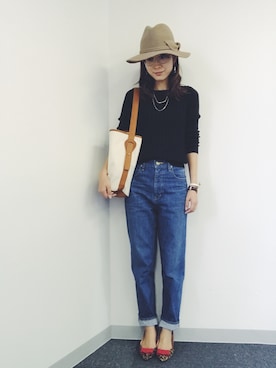 「アイテム（バレエシューズ）」を使った、tomoさん（レディース・160cm・20代）の秋コーディネート