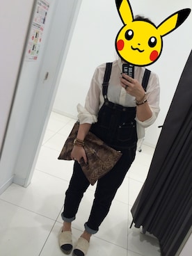 「chanel」｜「アイテム（サロペット/オーバーオール）」を使った、manachin◡̈*さん（レディース・154cm）の秋コーディネート