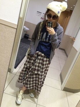 manachin◡̈*さん（レディース・154cm）の秋コーディネート