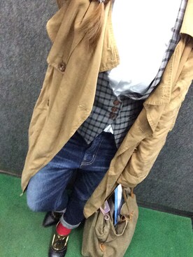 「CONTRAIL」｜manachin◡̈*さん（レディース・154cm）の秋コーディネート