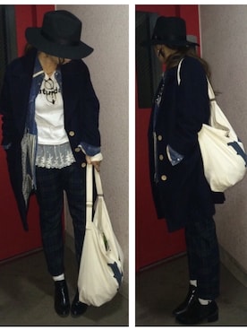 「CONTRAIL」｜manachin◡̈*さん（レディース・154cm）の冬コーディネート