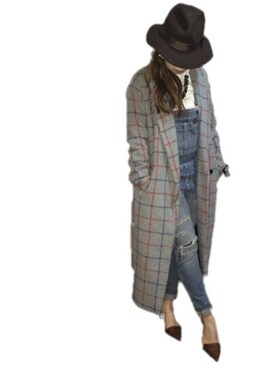 manachin◡̈*さん（レディース・154cm）の冬コーディネート