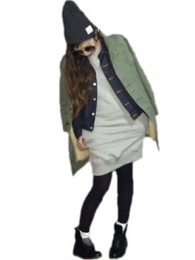 manachin◡̈*さん（レディース・154cm）の春コーディネート