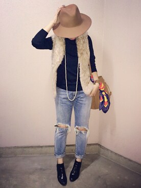 manachin◡̈*さん（レディース・156cm）の秋コーディネート