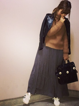 manachin◡̈*さん（レディース・156cm）の冬コーディネート