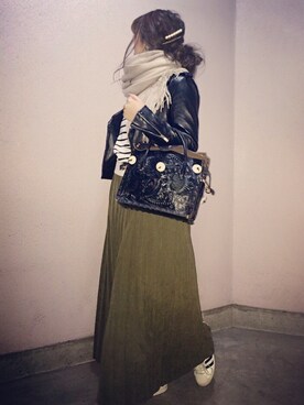 manachin◡̈*さん(レディース・156cm)の冬コーディネート