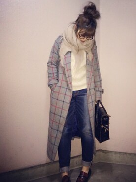 manachin◡̈*さん(レディース・156cm)の冬コーディネート