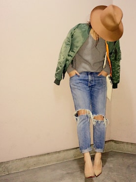 manachin◡̈*さん（レディース・156cm）の冬コーディネート