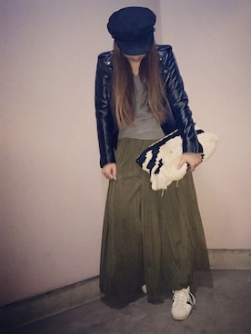 manachin◡̈*さん（レディース・156cm）の冬コーディネート