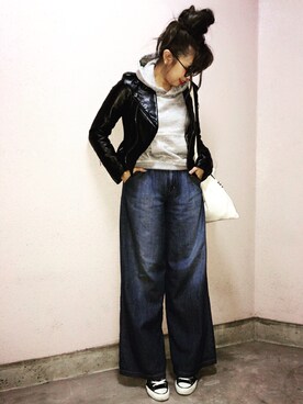 「CONTRAIL」｜manachin◡̈*さん（レディース・156cm）の春コーディネート
