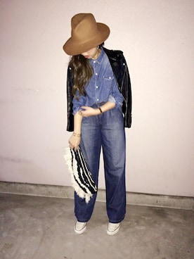 manachin◡̈*さん（レディース・156cm）の春コーディネート