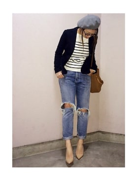 manachin◡̈*さん（レディース・156cm）の春コーディネート