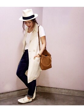 manachin◡̈*さん（レディース・156cm）の夏コーディネート