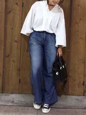 manachin◡̈*さん（レディース・156cm）の秋コーディネート