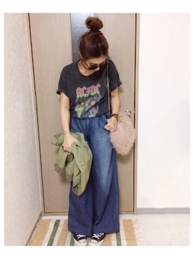 manachin◡̈*さん（レディース・156cm）の秋コーディネート