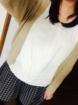 「キュロット」｜「アイテム（ダッフルコート）」を使った、smさん（レディース・159cm）の秋コーディネート