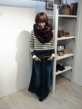 Takematsuさん（レディース・156cm）の冬コーディネート