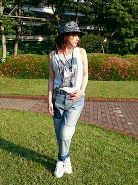 Takematsuさん（レディース・156cm）の夏コーディネート