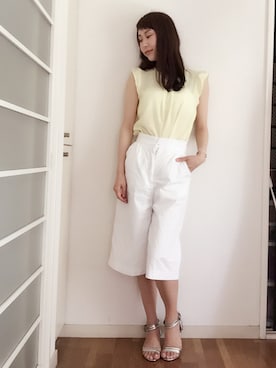 「EBELE MOTION（エベルモーション）のアイテム」を使った、Haruka Hiroseさん（レディース・162cm）の夏コーディネート