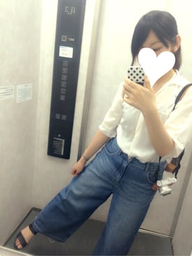「STRAWBERRY-FIELDS（ストロベリーフィールズ）のアイテム（シャツ/ブラウス）」を使った、はあちゃんさん（レディース・156cm）の春コーディネート