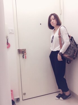 「PANERAI（パネライ）のアイテム」を使った、fafahuangさん（レディース・167cm）の秋コーディネート