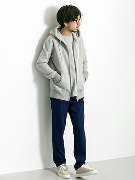 「URBAN RESEARCH（アーバンリサーチ）のアイテム（スニーカー）」を使った、moriyamaさん（メンズ・172cm）の秋コーディネート